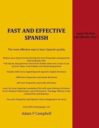 Fast and Effective Spanish: The fast and effective way!