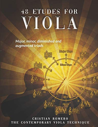 48 Etudes For Viola: Major, Minor, Diminished And Augmented Triads