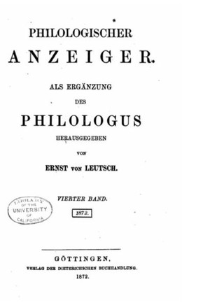 Philologischer Anzeiger