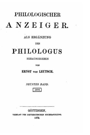 Philologischer Anzeiger