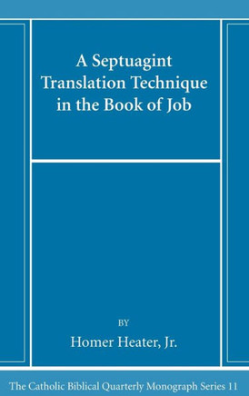 A Septuagint Translation Technique in the Book of Job