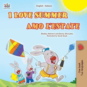 I Love Summer (English Italian Bilingual Children's Book) - Large Print