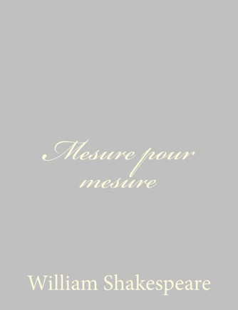 Mesure pour mesure
