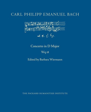 Concerto in D Major, Wq 18 (Cpeb: Cw Offprints)