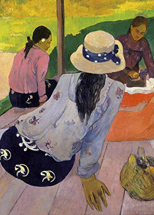 Alibabette Editions Paris - Gauguin "Sieste" - Pocket Artbook - 4.72 x 6.69 inches, 144 blank pages, 100 gram acid-free ivory drawing paper, Bodoni ... - Bondoni Binding - Lays Flat When Open)