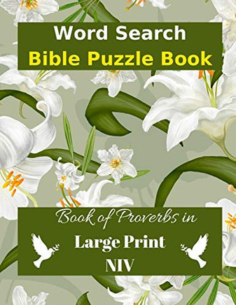 Word Search Bible Puzzle : Book of Proverbs Book in Large Print