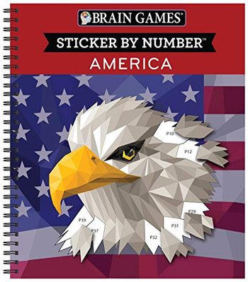 Brain Games - Sticker By Number: America (28 Images To Sticker)
