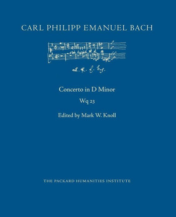 Concerto in D Minor, Wq 23 (Cpeb: Cw Offprints)