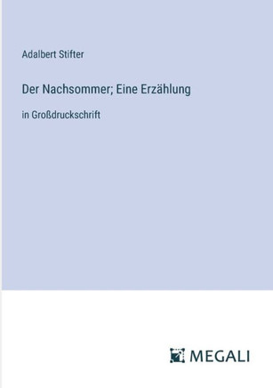 Der Nachsommer; Eine Erzählung : in Großdruckschrift