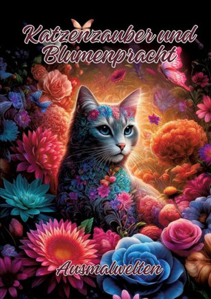Katzenzauber und Blumenpracht : Ausmalwelten