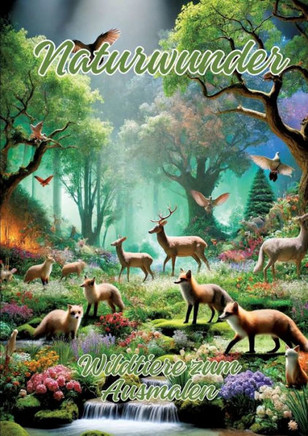 Naturwunder : Wildtiere Zum Ausmalen