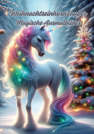 Weihnachtseinhornzauber : Magische Ausmalbilder