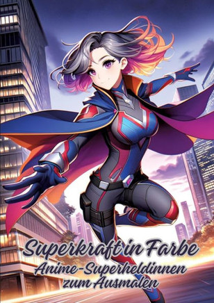 Superkraft in Farbe : Anime-Superheldinnen zum Ausmalen