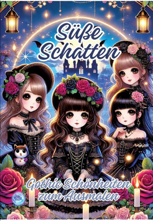 Süße Schatten : Gothic Schönheiten Zum Ausmalen