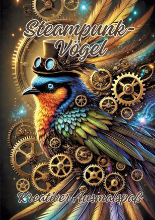 Steampunk-Vögel : Kreativer Ausmalspaß