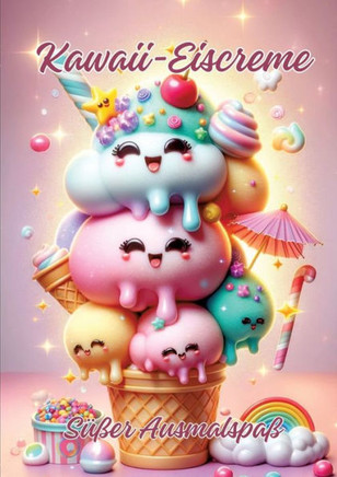 Kawaii-Eiscreme : Süßer Ausmalspaß