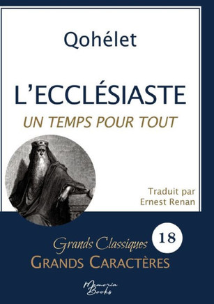L’Ecclésiaste en grands caractères : Police Arial 18 facile à lire
