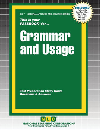 Civil Service Grammar and Usage : Passbooks Study Guide