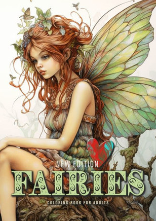 Fairies Whimsical Coloring Book for Adults New Edition : Fairies Coloring Book Grayscale | Fairy Grayscale Coloring Book Whimsical | Happy Cute Sad and Bored Faires| A4|
