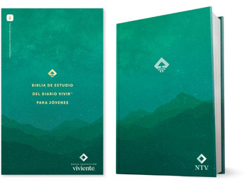 Biblia de Estudio del Diario Vivir Para Jóvenes Ntv (Tapa Dura, Verde, Letra Roja, Habilitada Para Filament)