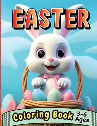 Easter Coloring Book 3-6 Ages : Over 60 Big And Easy To Color With Easter And Springtime Themed Designs For Kids Ages 3-10 ( Easter Gifts for Kids) (easter Basket Stuffers)