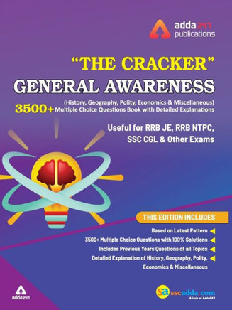 The Cracker General Awareness (History, Geography, Polity and Others) MCQ Book for RRB JE, NTPC, RRC Group D and Other Exams 2019 (In English Printed Edition)