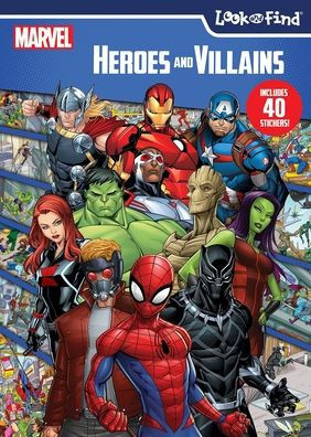 LOOK and FIND MIDI 48PG SOFTCOVER and STICKERS MARVEL