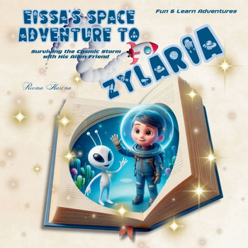 Eissa's Space Adventure to Zylaria : Surviving the Cosmic Storm with His Alien Friend