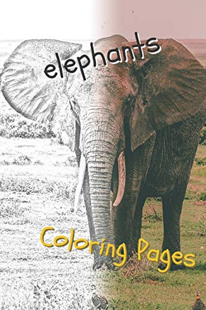Elephant Coloring Pages: Beautiful Coloring Pages With Animal For Adults And For Kids - 9781090737151