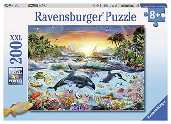 Ravensburger - Orca Paradise - 200 Piece Jigsaw Puzzle for Kids ? Every Piece is Unique, Pieces Fit Together Perfectly,Multicolor,Pack of 1