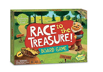 Peaceable Kingdom Race to the Treasure! Beat the Ogre Cooperative Game Fur Kids