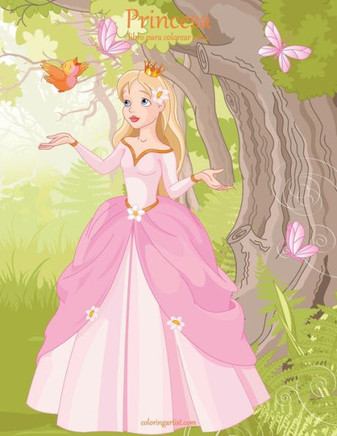 Princesa Libro Para Colorear 1 & 2 (Spanish Edition)