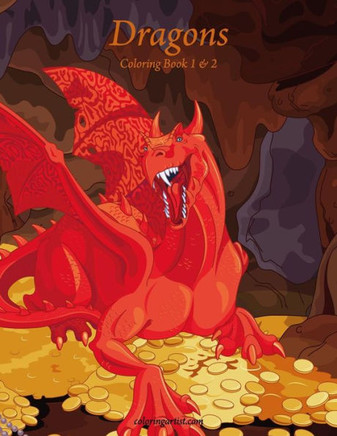 Dragons Coloring Book 1 & 2