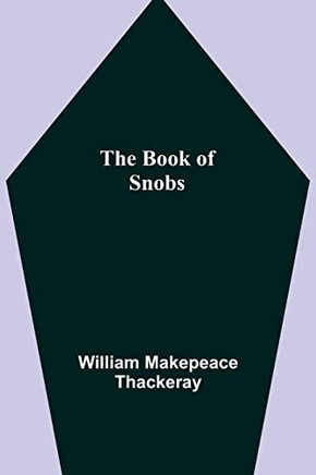 The Book Of Snobs - 9789355392077