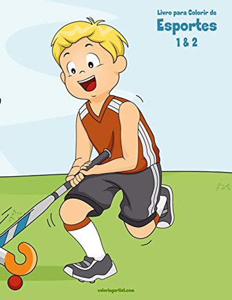 Livro Para Colorir De Esportes 1 & 2 (Portuguese Edition)