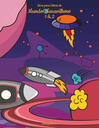 Livro Para Colorir De Mundo Maravilhoso 1 & 2 Livro Para Colorir De Mundo Maravilhoso 1 & 2