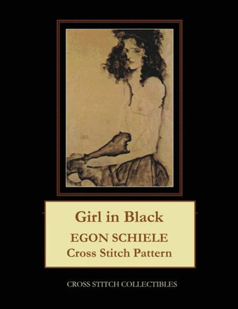 Girl in Black: Egon Schiele Cross Stitch Pattern