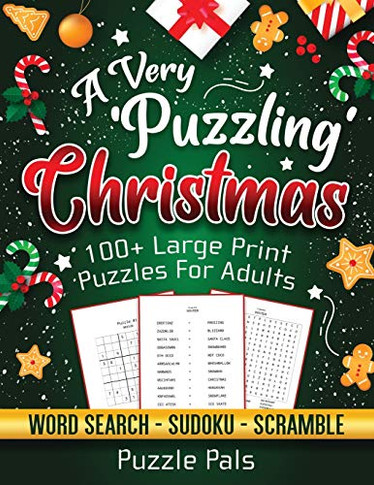 A Very Puzzling Christmas : 100+ Large Print Puzzles For Adults - 9781990100178