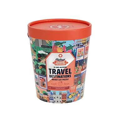 Ridley's 50 Awe-Inspiong Travel Destinations Bucket List 1000-Piece Puzzle