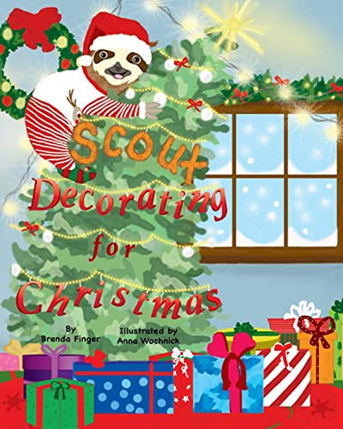 Scout Decorating For Christmas