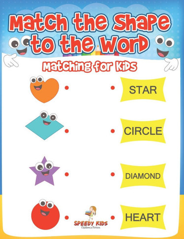 Match the Shape to the Word: Matching for Kids