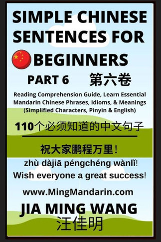 Simple Chinese Sentences for Beginners (Part 6) - Idioms and Phrases for Beginners (HSK All Levels) - Large Print