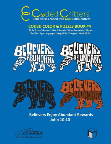 Coded Critters Activity Book #4: Bible Verses Coded Into God'S Little Critters