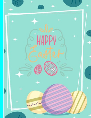 Happy Easter: A Unicorn coloring book for toddlers and preschool kids.