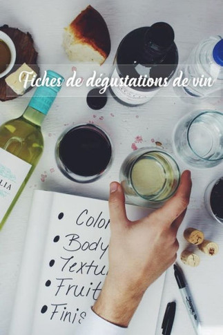 Fiches de dégustations de vin: Carnet de Dégustation de Vins pour Noter vos vins préferés