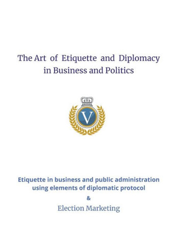 The Art of Etiquette and Diplomacy in Business and Politics - Large Print