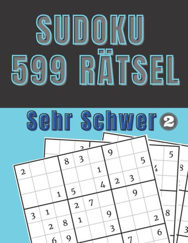 Sudoku 599 Rätsel - Sehr Schwer 2