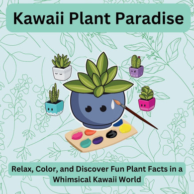 Kawaii Plant Paradise: Relax, Color, and Discover Fun Plant Facts in a Whimsical Kawaii World The Perfect Coloring Escape for Plant Lovers-Re