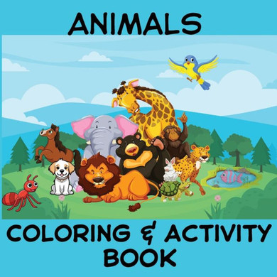 Animals Coloring Book - Large Print