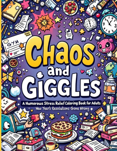 New Year's Resolutions Gone Wrong ""Chaos and Giggles: Witty Pages, Sarcastic Quotes, and Humor-Filled Fun for Adults Who Need a Break